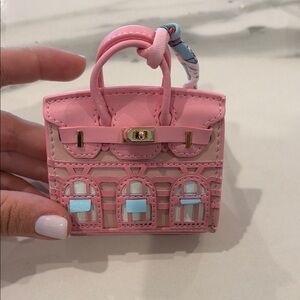 Pink Miniature Handbag Keychain